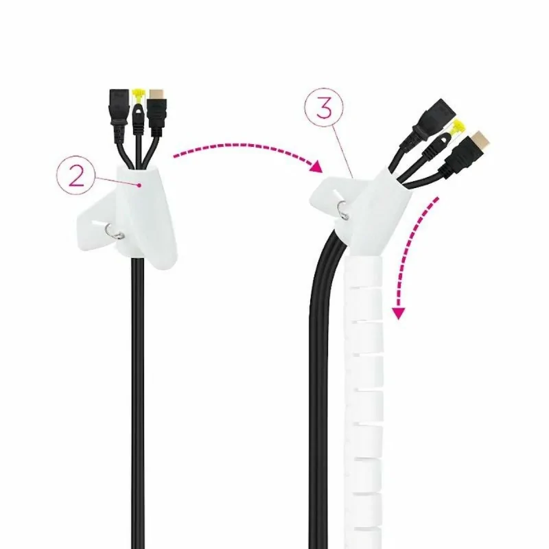 Cable Organiser NANOCABLE 10.36.0003-W White Ø...