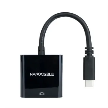 USB-C to HDMI Adapter NANOCABLE 10.16.4102-BK Black 4K...