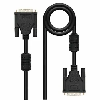 DVI Cable NANOCABLE 10.15.0802 Black 1,8 m 2