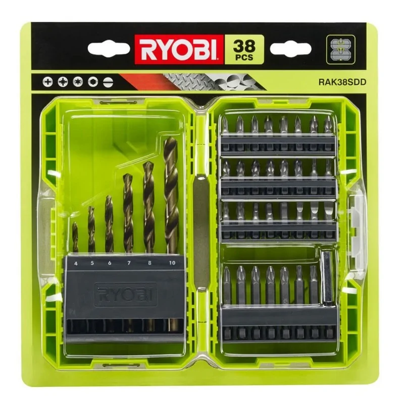 Set of drill and screwdriver bits Ryobi...