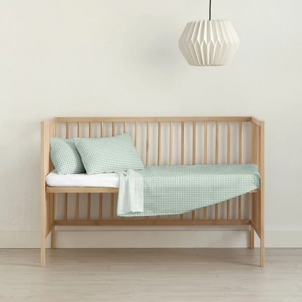 Bedding set Kids&Cotton Vichy Mint 120 x 180 cm