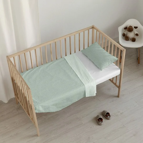 Bedding set Kids&Cotton Vichy Mint 120 x 180 cm