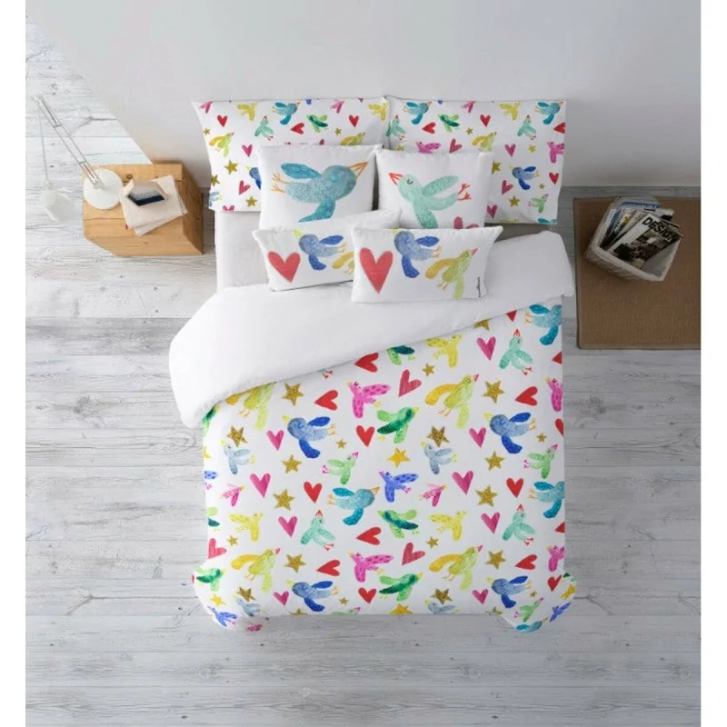 Nordic cover Decolores Ocells Multicolour 140 x 200 cm