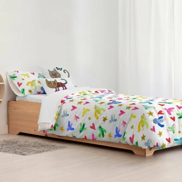 Nordic cover Decolores Ocells Multicolour 260 x 240 cm