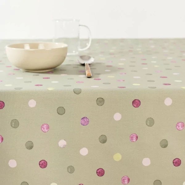 Tablecloth Belum Green 155 x 155 cm Spots