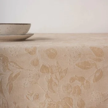 Stain-proof tablecloth Belum Beige 155 x 155 cm 2