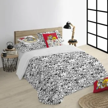 Nordic cover Tom & Jerry B&W White black 140 x 200 cm 2