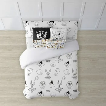 Nordic cover Looney Tunes Looney B&W White black 155 x...