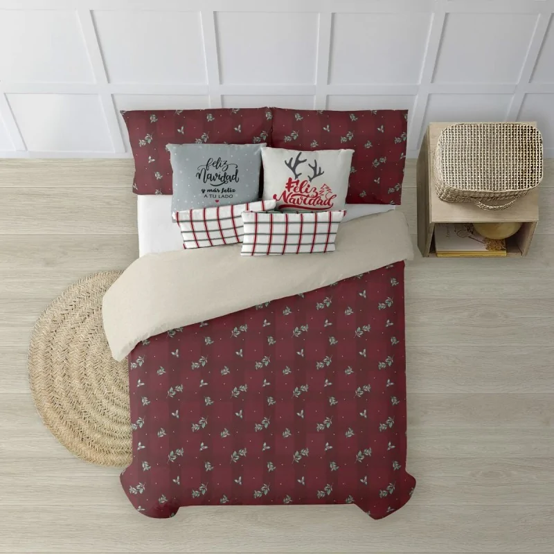 Nordic cover Decolores Red Christmas 1 Multicolour 140 x 200 cm