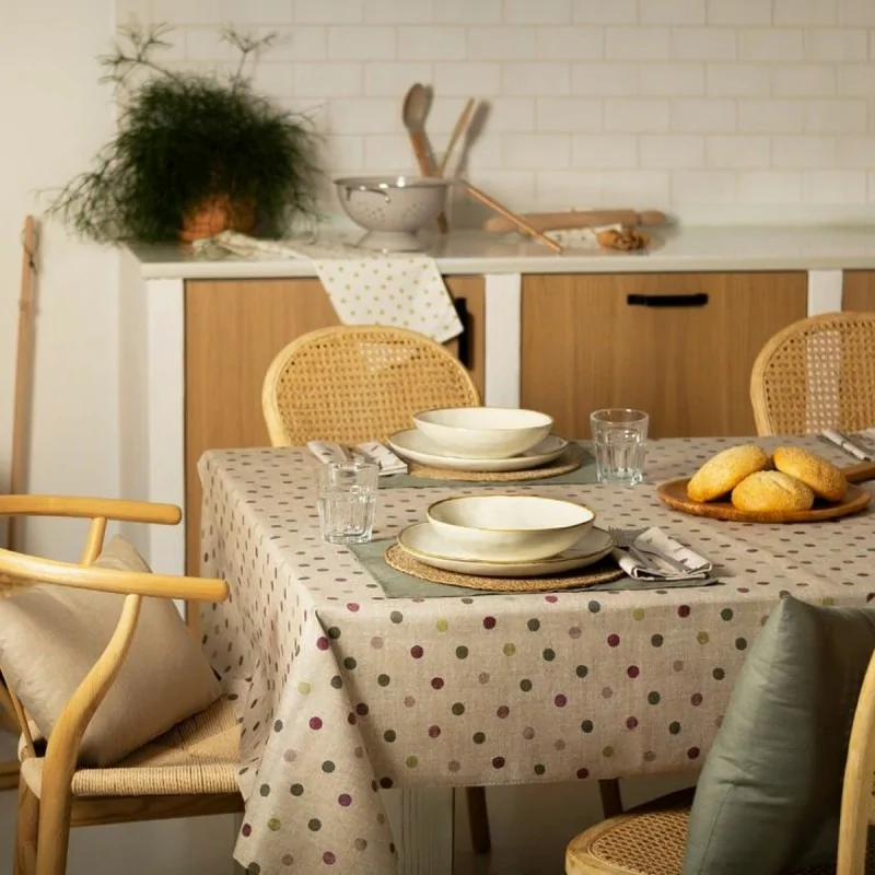 Stain-proof tablecloth Belum Light brown 100 x 80 cm Spots