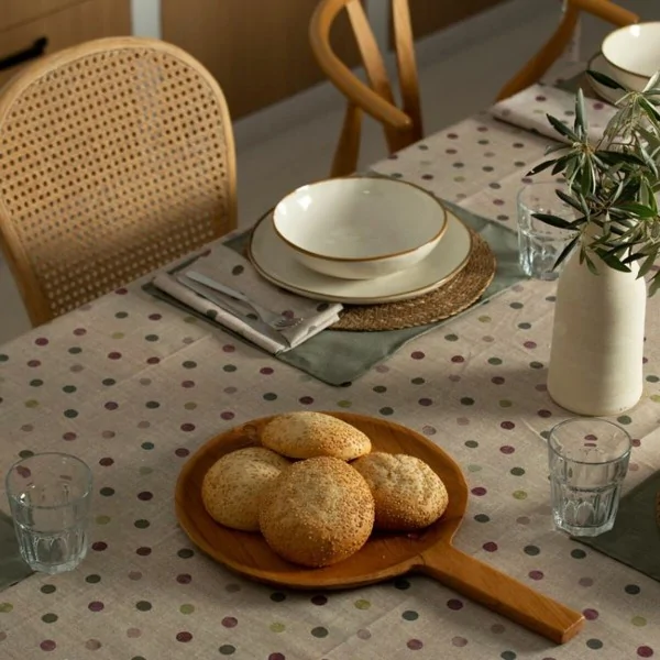 Stain-proof tablecloth Belum Light brown 100 x 80 cm Spots