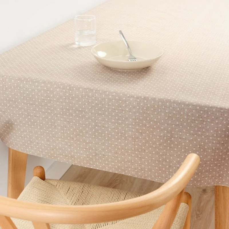 Stain-proof tablecloth Belum Plumeti White 100...