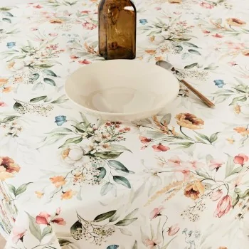 Tablecloth Belum 0120-351 White 100 x 155 cm Flowers 2