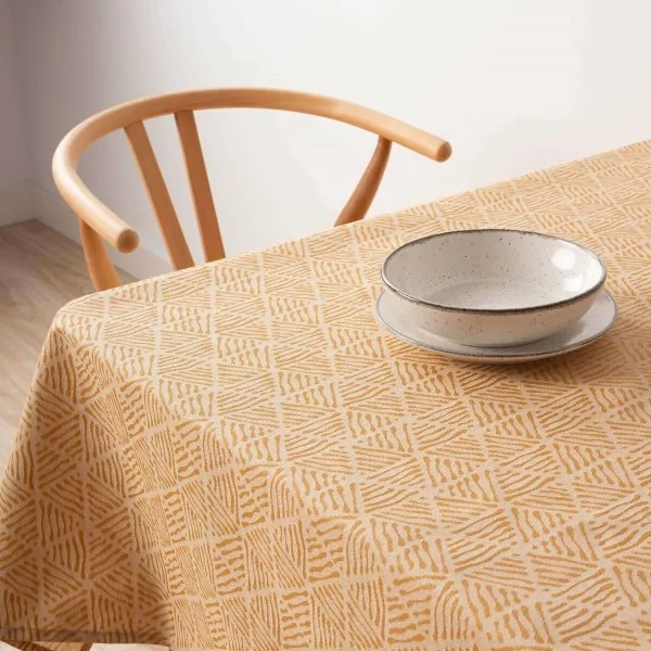 Stain-proof tablecloth Belum Bacoli Golden 100 x 155 cm