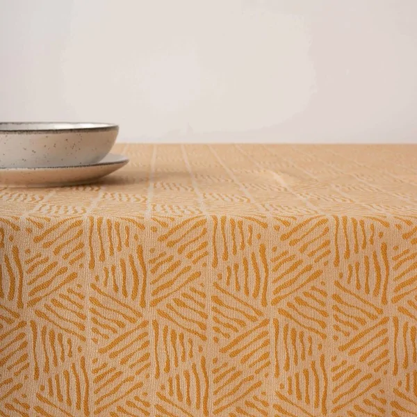 Stain-proof tablecloth Belum Bacoli Golden 100 x 155 cm
