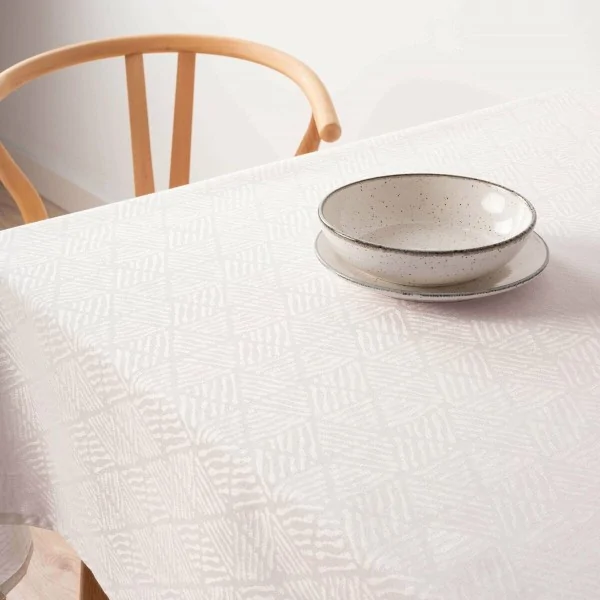 Stain-proof tablecloth Belum Bacoli White 100 x 155 cm