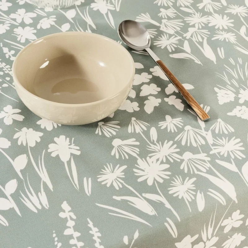 Tablecloth Belum Green 100 x 155 cm Flowers