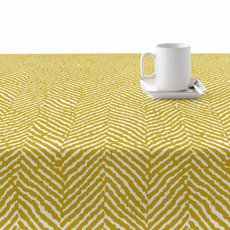 Stain-proof tablecloth Belum Alejandria Mustard...