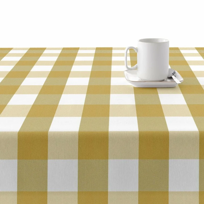 Stain-proof tablecloth Belum Cuadros Mustard...