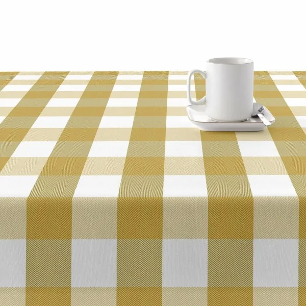 Stain-proof tablecloth Belum Cuadros Mustard 250 x 140 cm